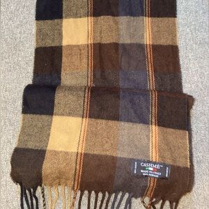 Cashmé Vintage Plaid Scarf, Made in Italy